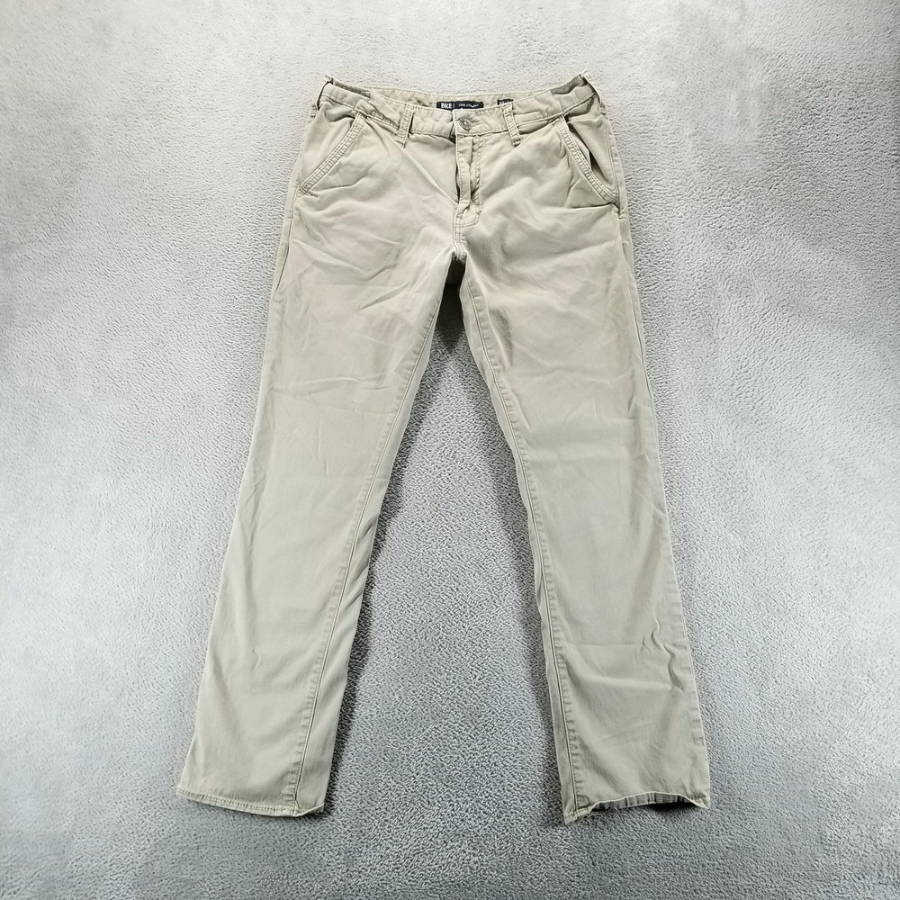 BKE Pants Mens 32x32 Beige Jake Straight Chino Stretch Casual Khakis Comfort‎